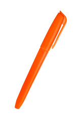Orange marker isolated on white