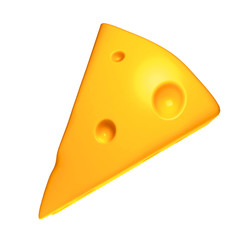 3d render of a cheese