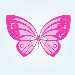 Butterfly glamorous doodle
