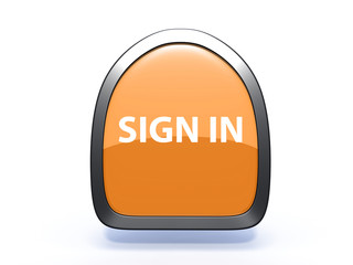 sign in pick icon on white background