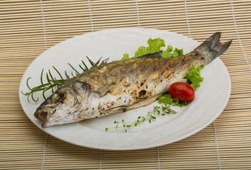 Grilled seabass
