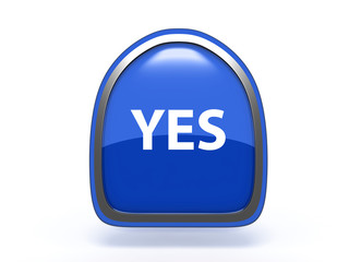 yes pick icon on white background