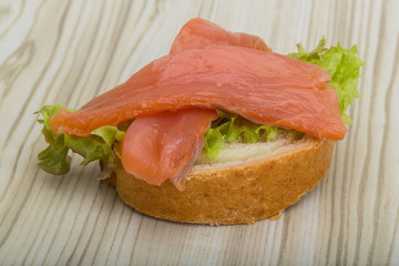 Salmon sandwich