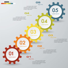 Design clean number banners template. Vector.