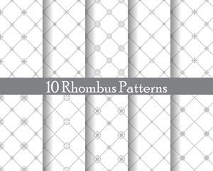rhombus seamless patterns