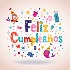 Feliz Cumpleanos - Happy Birthday in Spanish card