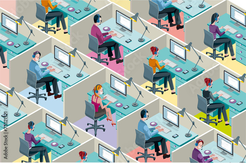 Isometric Office Cubicles Stock Image And Royalty Free Vector Files Isometric Office Cubicles