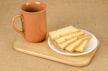 Slice crispy bread