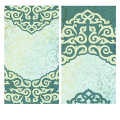 Business card in oriental style.