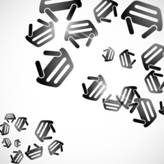 abstract background: basket