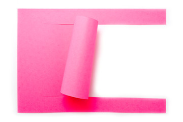 rose lacerated paper