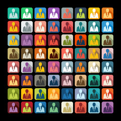 Fototapeta premium Flat design: office people