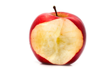 bitten red apple