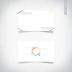 Business card template set, vector eps10