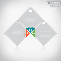 Business infographics, Vector illustration for  banner, web desi