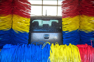 Car in carwash