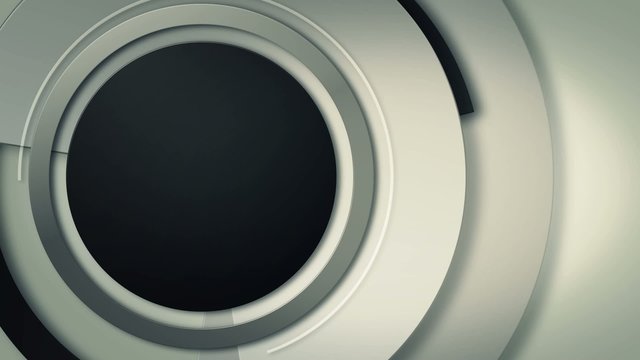 background with close-up of moving lens circles, loop