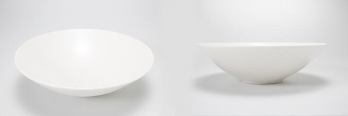 Dishes, isolated on a white
