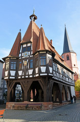 Fototapeta na wymiar Rathaus Michelstadt im Odenwald