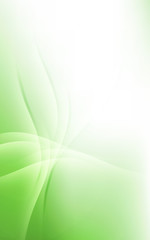 Sunny Green Pale Lines Background Soft Light Cloud Waves Vector