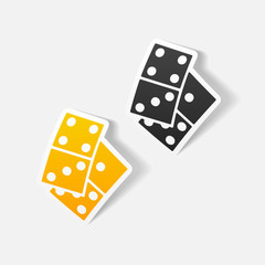 realistic design element: domino
