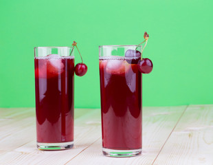 cherries and juice