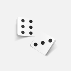 realistic design element: dice