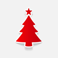 realistic design element: christmas tree