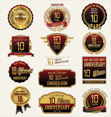 Anniversary golden label collection