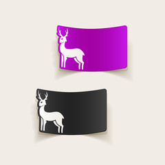 realistic design element: deer
