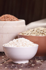 assortment of rice