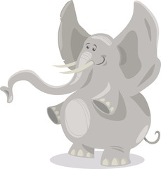cute elephants cartoon illustration