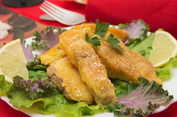 Delicious spiced catfish 