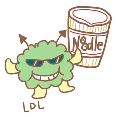 LDLコレステロールとインスタントラーメン