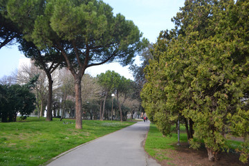 City park in Rimini.