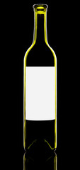 wine bottle isolated