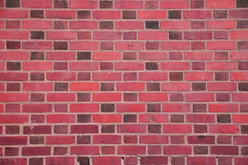 Red standard brick wall (background, wallpaper, bricks)