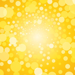 Abstract yellow background with bubbles