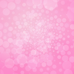 Abstract pink background with bubbles