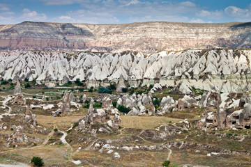 Unusual landscape in Cappadocia