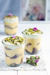 Autumn tiramisu with pumpkin