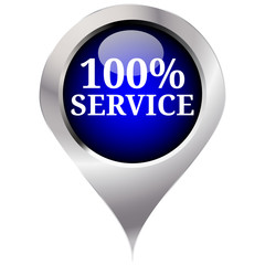 100% Service Positionsmarkierung