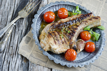 Grilled steak