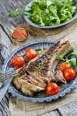 Grilled steak