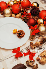 gold new year laying