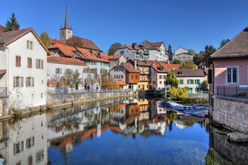 Fototapeta na wymiar Vallorbe, Switzerland