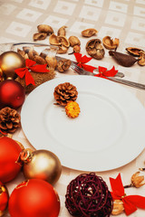 gold new year laying