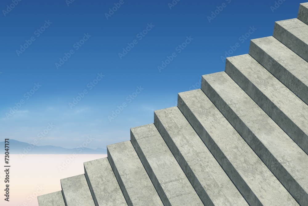 Poster composite image of grey steps