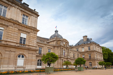 Fototapeta na wymiar Luxembourg Palace facade. Paris, France