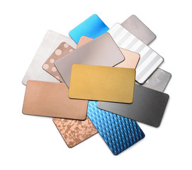 Stack of various metal samples